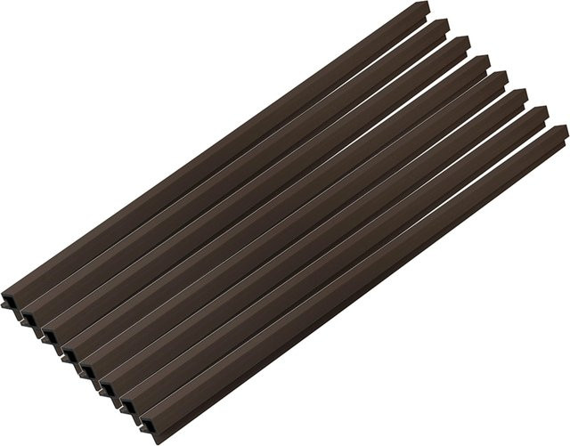 HOME DELUXE WPC Eckprofil SANO für Fassadenverkleidung DUVAR, 8er Set, Nussbaum - Bild 1