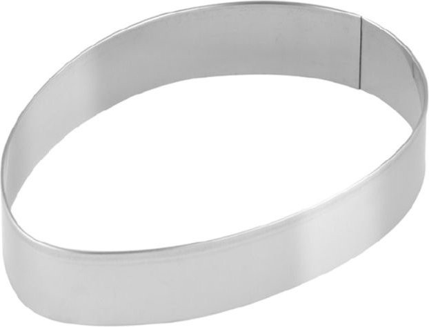 Schneider Ausstecher oval aus Edelstahl in Silber, L: 15,5 cm, B: 10,0 cm, H: 3,0 cm - Bild 1