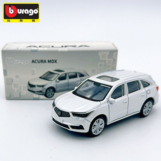 Bburago Acura MDX, Legierungsautomodell, 1:64, Weiß - Bild 1