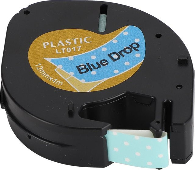 GoolRC Thermo-Papier Etikettenband in Blau Tropfenform für Dymo, Breite: 12 mm - Bild 1