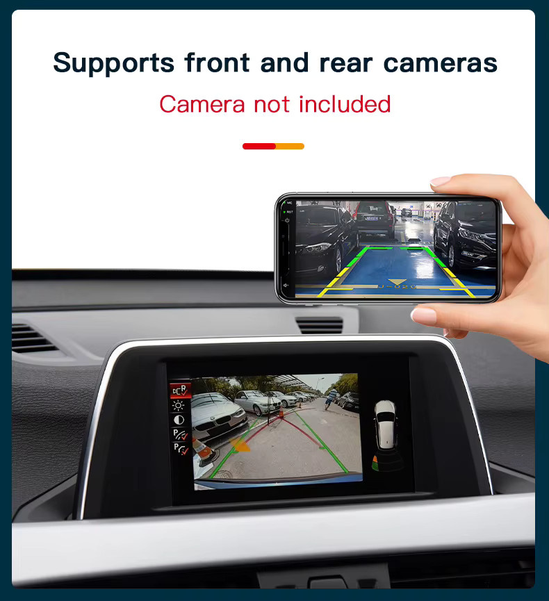 CARABC Wireless CarPlay und Android Auto Adapter für BMW NBT und CIC Systeme, Schwarz - Bild 6