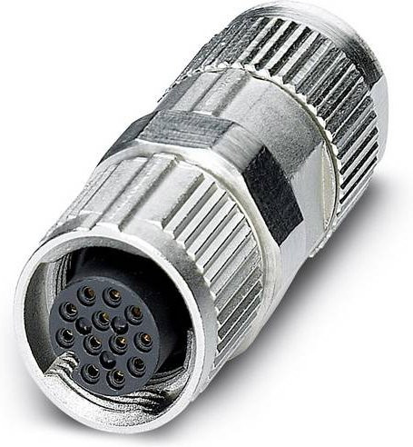 Phoenix Contact 1559631 Sensor-Aktor-Steckverbinder M12 Buchse gerade unkonfektioniert 12 Polzahl silber - Bild 1
