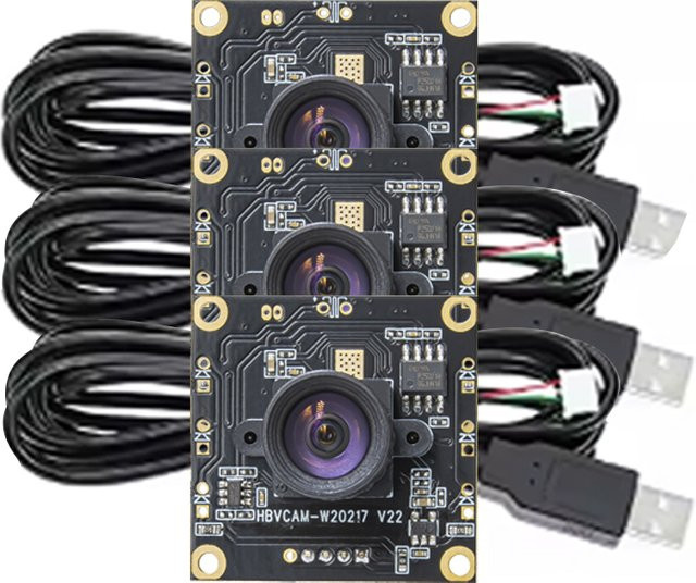 HBVCAM Kameramodul OV9732 1MP mit 100 Grad Sichtfeld in Schwarz für Windows, Android, Mac und Linux - Bild 1