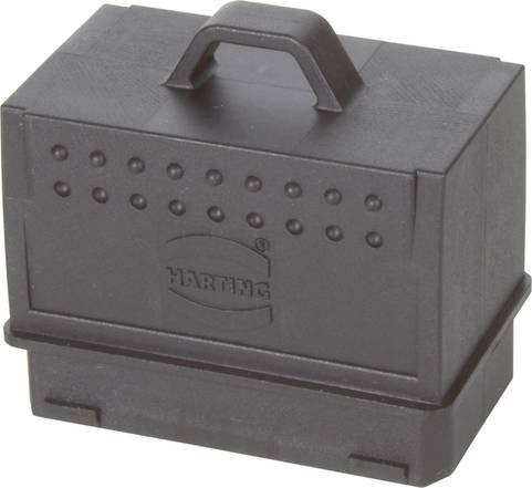Harting Staubschutzkappe 09350045412XL in Schwarz - Bild 1