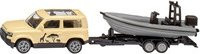 siku Modellfahrzeug Set Land Rover Defender Safari in sandfarben mit Boot - Bild 1