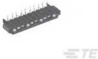 TE Connectivity Einbau-Buchsenleiste Standard in Schwarz aus Kunststoff 5-520314-8 - Bild 1
