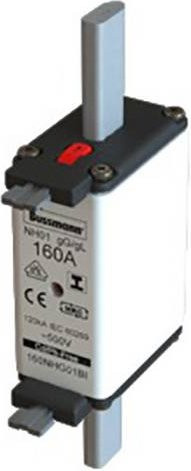 Eaton NH-Sicherung 35NHG01BI mit mechanischer Sicherungsanzeige, Größe 1, 35A, 500V, 3 Stück, Weiß - Bild 1
