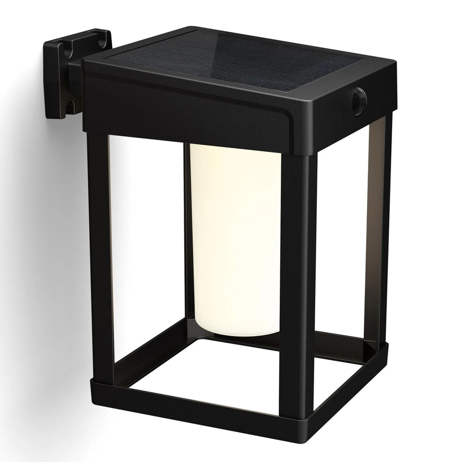 Philips Camill Solar-Außenwandleuchte mit Bewegungsmelder, LED, Warmweiß, Schwarz, Eckig - Bild 2