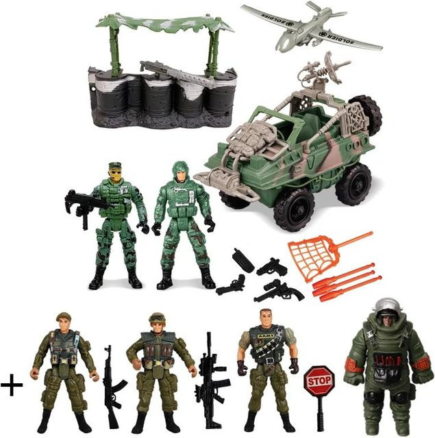 Yiran toy 1 Armeefahrzeuge Spielzeug, Amphibienfahrzeug, Flugzeug, Militärwaffen, Set / Bundle, ab 18 Jahre - Bild 1