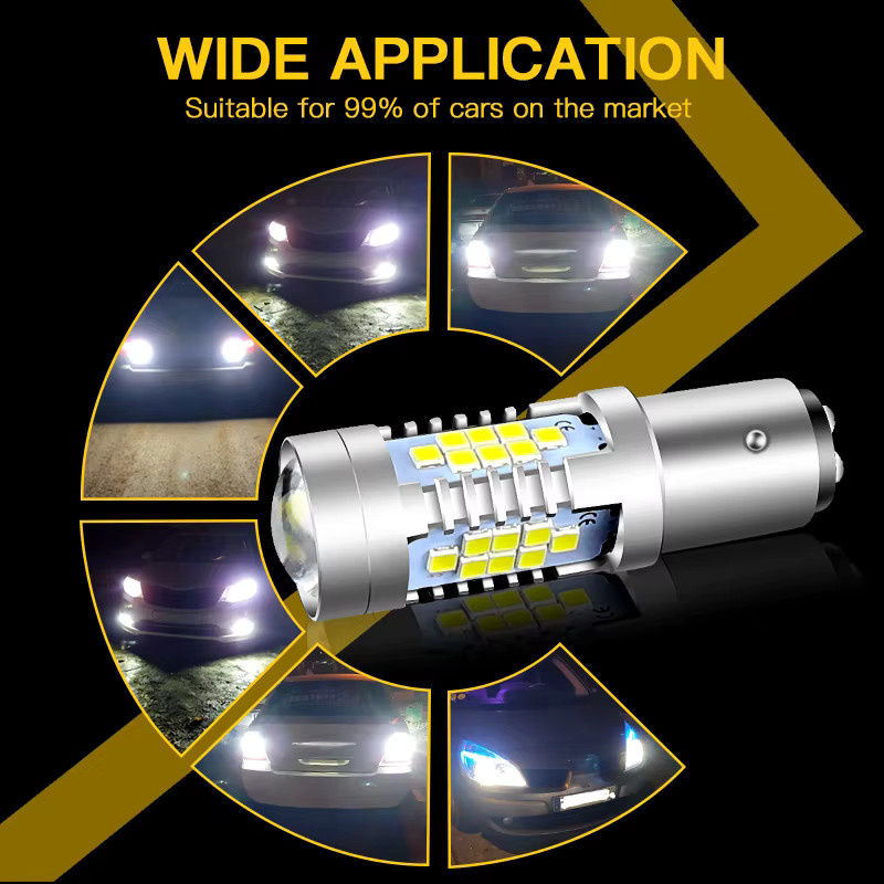 APMATAUTO 2er Set LED-Lampen 1157 BAY15D P21W/5W 7528 12499 in Weiß und Silber für Autolichter, Bremslichter, Nebelscheinwerfer, Rückfahrscheinwerfer und DRL - Bild 5
