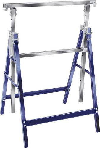 Brennenstuhl Teleskop-Arbeitsbock MB 160 H klappbar und höhenverstellbar aus Stahl in Blau und Silber - Bild 1