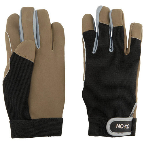 OX-ON Arbeitshandschuhe Extreme Comfort 4300 schwarz/braun mit PU-Beschichtung nach EN 388 - Bild 2