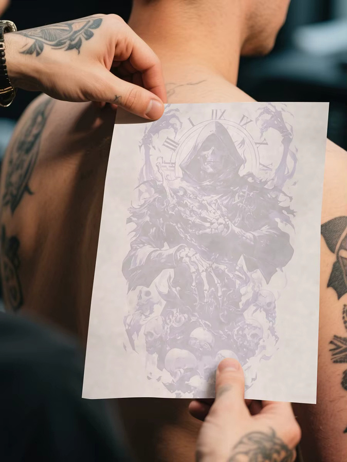 KVM Tattoo Transferpapier für Thermokopierer, 100/25 Blatt Schablonenpapier für professionelle Tattoo-Künstler - Bild 6