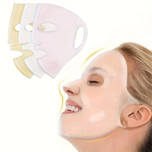 3D Silikon-Gesichtsmaske, wiederverwendbar, Damen - Bild 1