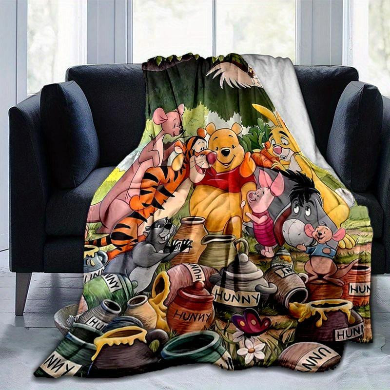 Gemütliche Winnie Puuh Flanell-Wohndeko Decke von Living Need Y, Mehrfarbig, B: 80 cm, T: 120 cm - Bild 4