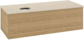 V&B Waschtischunterschrank Antao mit Frontstruktur in Honey Oak, B/T/H: 120 x 36 x 50 cm - Bild 1