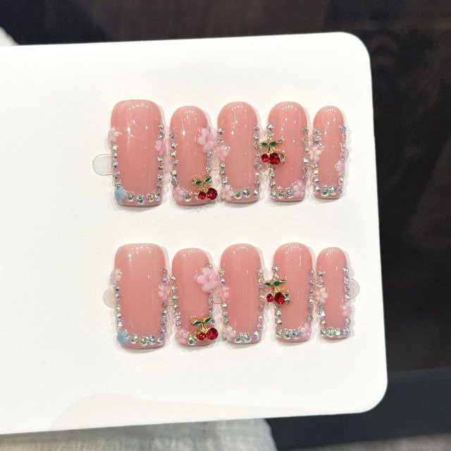 YADORNOS Künstliche Nägel, Pink, Glänzend, 10 Stück - Bild 1