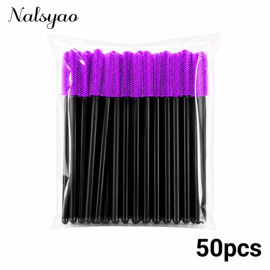 CNKESS Silikon-Mascara-Applikatoren, 50 Stück, Damen, Rot - Bild 2