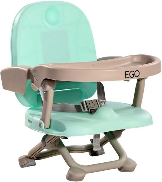 Lorelli Kinderstuhl Ego 2 in 1 Sitzerhöhung und Booster mit abnehmbarem Tisch, klappbar, grün - Bild 1