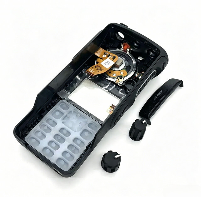 Ersatz-Kunststoffgehäuseabdeckung für Motorola Walkie-Talkie DP4801 DP4801e XIRP8668i DGP8550e in Schwarz - Bild 1