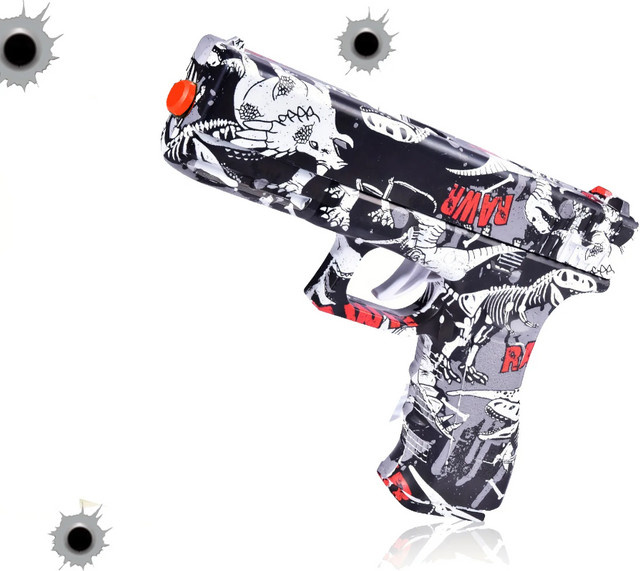 Ball Blaster Gel Blaster, Dinosaurier, manueller Blaster, Grün, Bunt / Mehrfarbig - Bild 1