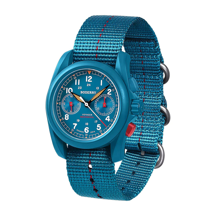 BODERRY Chronograph, Automatik, Titangehäuse, 40 mm, Herren - Bild 2