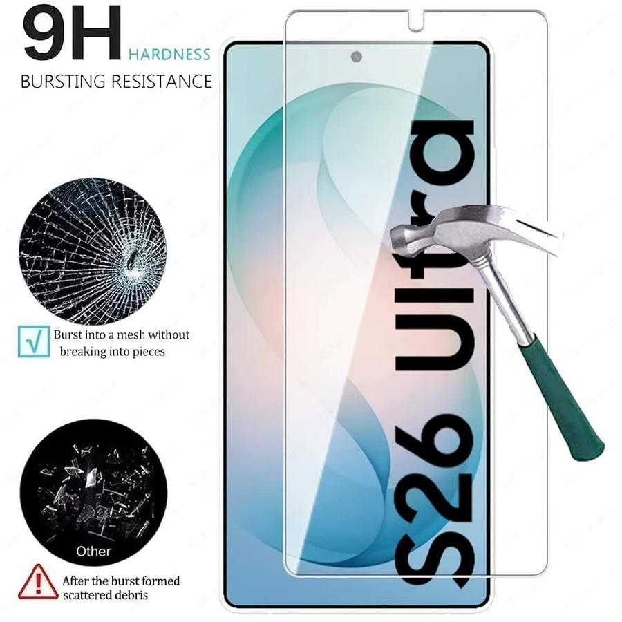 3 Stück DIXSG Ultra HD Vollbild-Displayschutzfolie aus gehärtetem Glas für Samsung Galaxy S26 S25 S24 S23 S22 S21 Ultra Plus FE, transparent und kratzfest - Bild 2