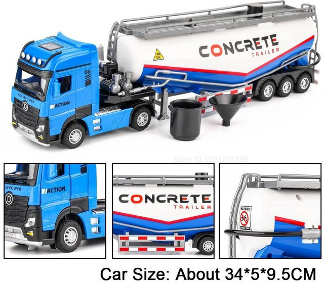 Linyi toy car Schlammpumpenwagen Modell, 1:50, mit Licht und Sound, ab 14 Jahren - Bild 1