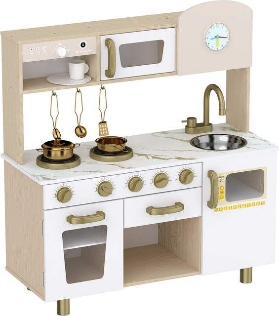 Aiyaplay Kinderküche Kaffeemaschine, Holz, Küchengeräte Zubehör, ab 3 Jahre - Bild 1