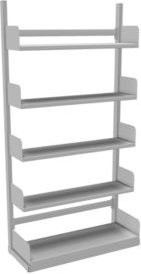 Kerkmann Variabo Freiarmregal Grundfeld einseitig in Grau, B/H: 1000 x 2000 mm, Fachbodentiefe: 250 mm - Bild 1