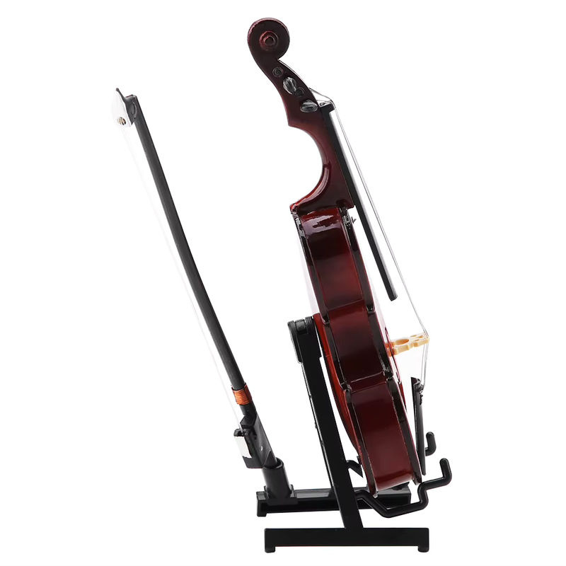 TOPINCN Miniatur Cello Replik aus Lindenholz in Braun, 14 cm Dekorationsmodell für Schreibtisch und Bücherregal - Bild 2