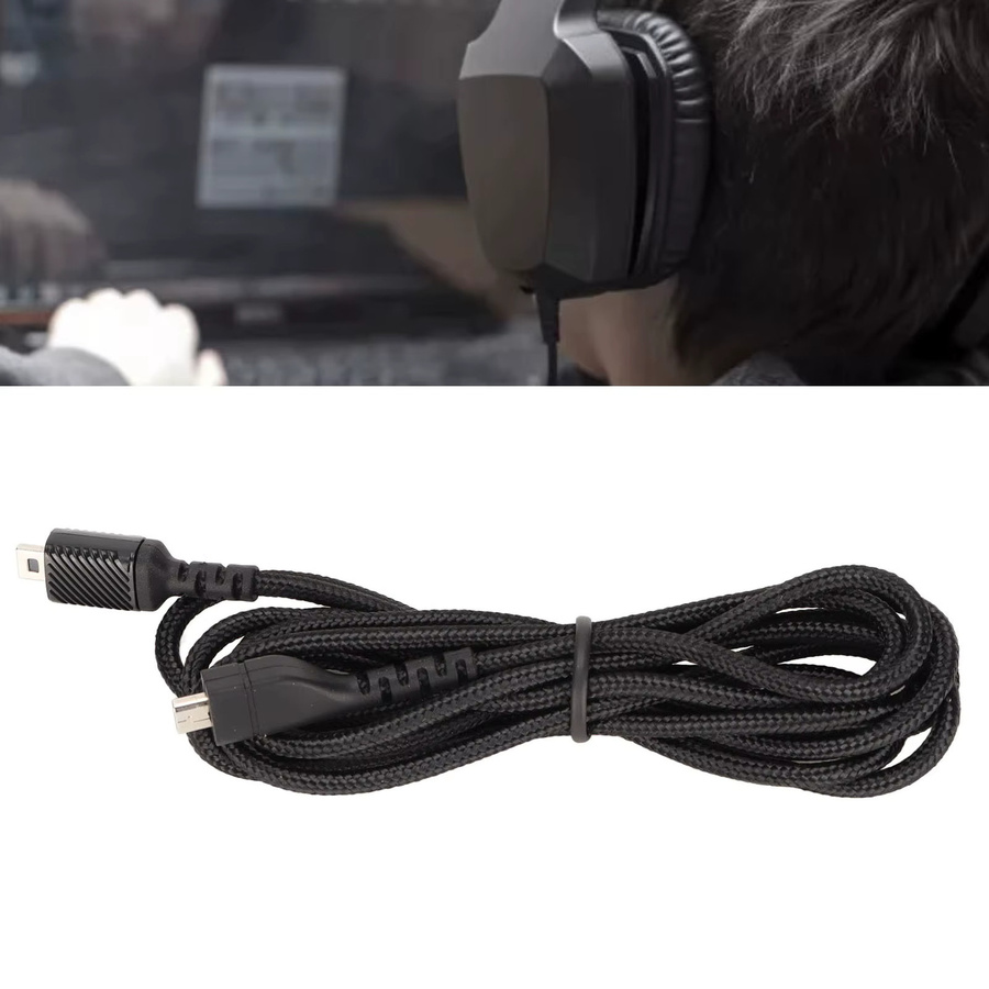 YOUTHINK Headset-Verlängerungskabel in Schwarz mit gewebtem Draht für PC und Telefon, 1,5 m - Bild 6
