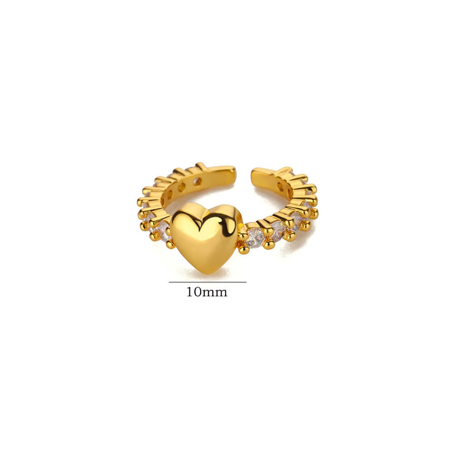 ICFTZWE Ringe, Edelstahl, Gold, Zirkonia, Damen - Bild 2