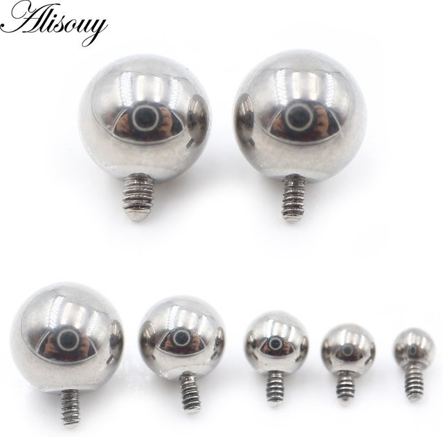 Alisouy Piercing Ring, Titan, Silber, Unisex - Bild 1