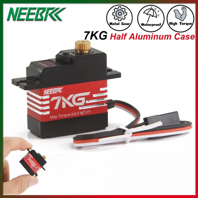 NEEBRC Micro Digital Servo, wasserdichtes Aluminiumgehäuse, Metall, 1:16 - Bild 1