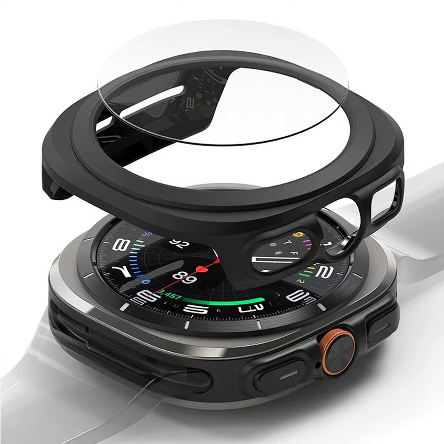 Samsung Galaxy Watch 8 Zubehör, Hülle und Displayschutz, Schwarz - Bild 2