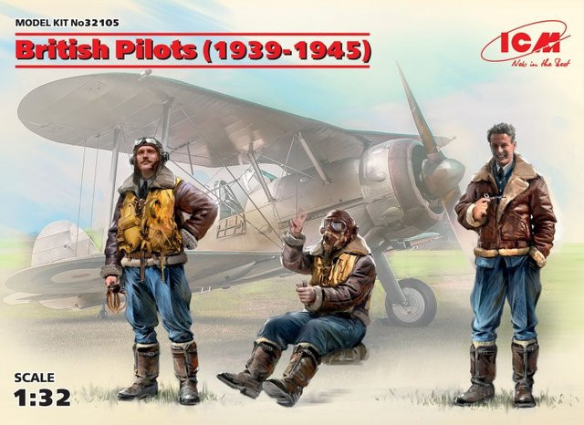 ICM British Pilots (1939-1945), Fahrzeuge, 1:32, 3-teiliges Set - Bild 1