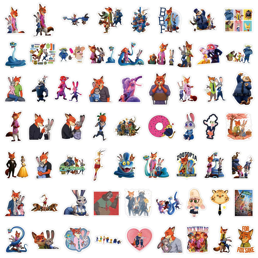 Disney Zootopia 2 Aufkleber, 10 Stück - Bild 5
