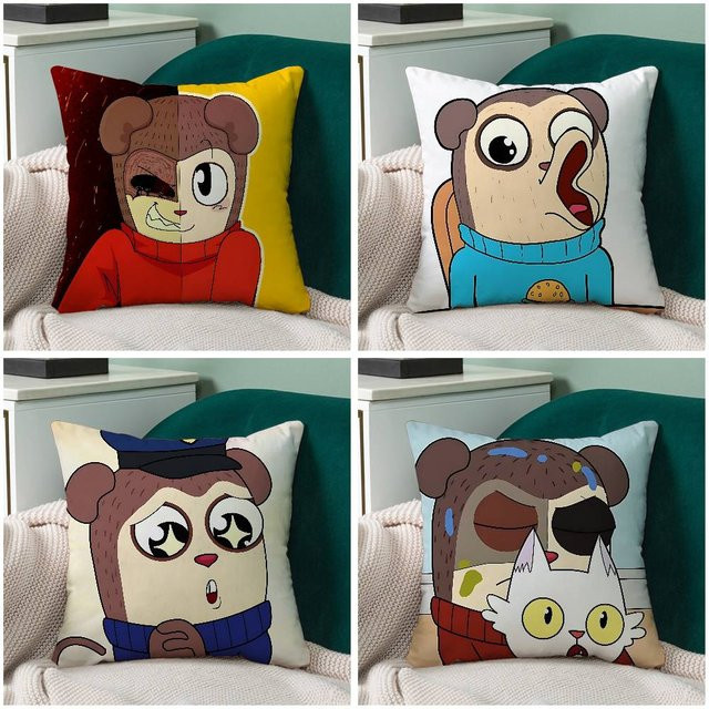 H-Max Design Pro-Kissenbezug von 52TOYS in Multicolor, weicher Polyester-Kissenbezug mit Reißverschluss für Sofa und Auto - Bild 1
