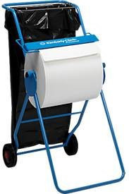 Fahrbarer Bodenständer von Kimberly Clark mit Halterung für Abfallsäcke in Blau, H: 109 cm, B: 50 cm, T: 74 cm - Bild 1