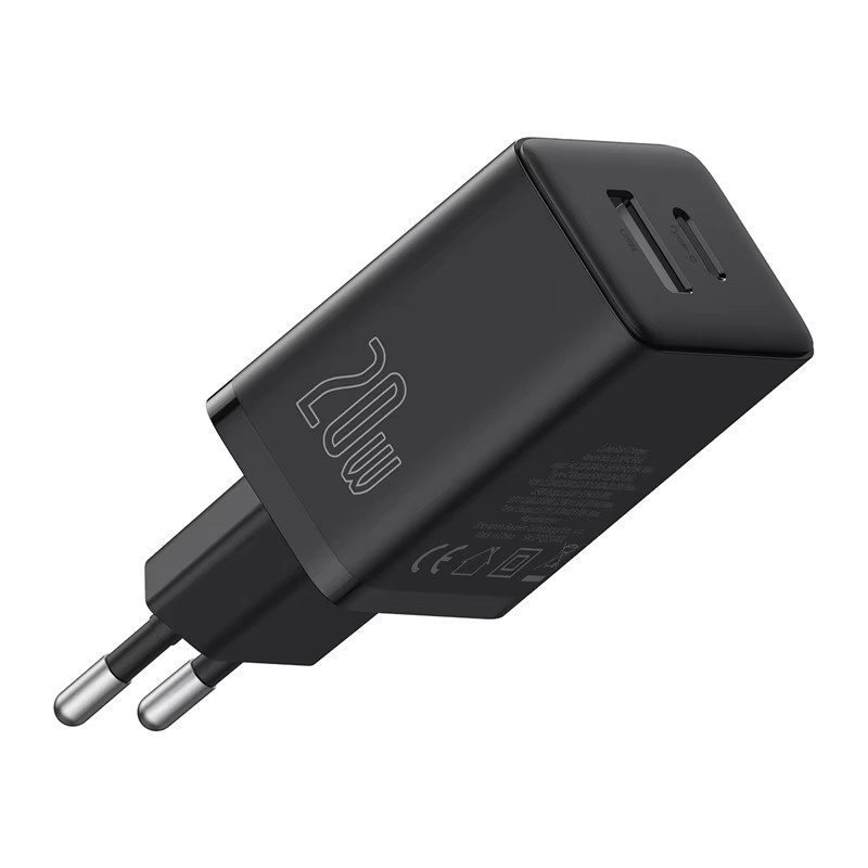 Baseus 20W USB-Ladegerät mit USB-C PD und USB-A Anschluss, Weiß - Bild 5