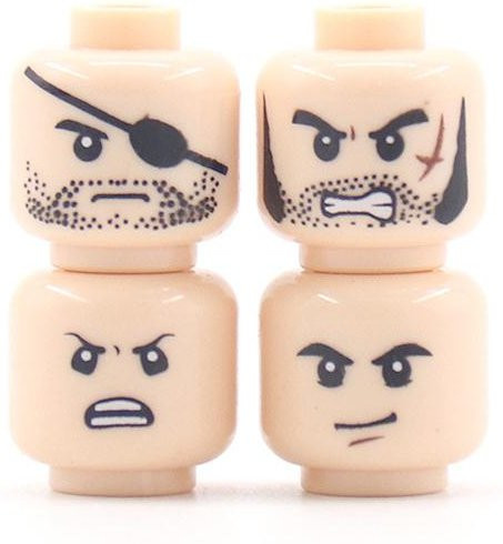 Binchi Keji Travel DIY Figuren Kopf Bausteine Zubehör, 56-teiliges Set, ab 14 Jahren - Bild 1
