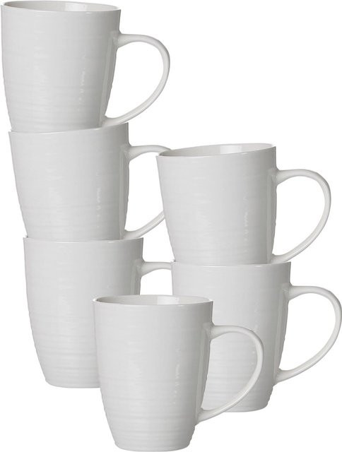 Ritzenhoff & Breker Kaffeebecher Suomi 6er Set Weiß 310 ml pro Becher - Bild 1