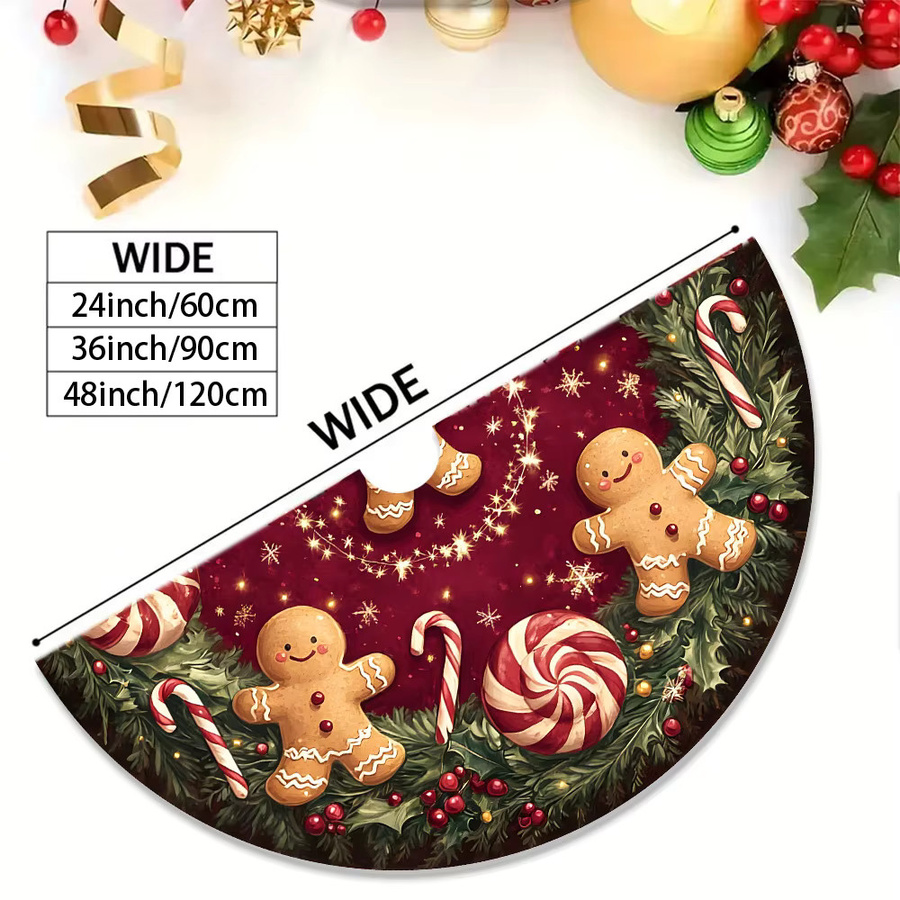 VIKAMA Weihnachtsbaum-Ornament Lebkuchenmann und Schneemann als hängende Dekoration in Rot für deine Weihnachtsfeier - Bild 3