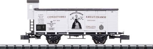 MiniTrix T18993 N Ged. Güterwagen K.Sächs.Sts.E, Fahrzeuge, 1:160 (Spur N), Weiß