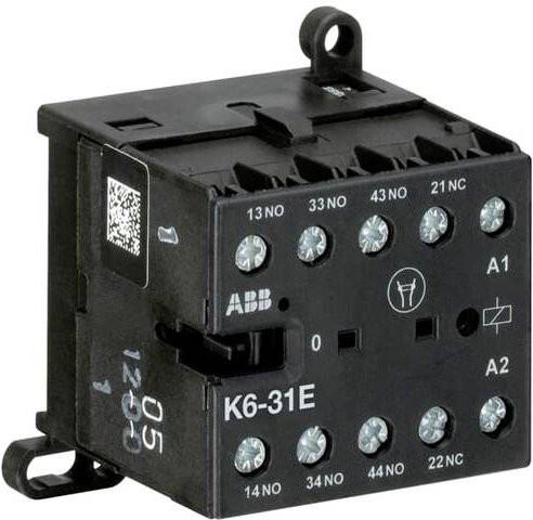 ABB K6-31E-01 Kleinschütz Schwarz mit 3 Schließern und 1 Öffner - Bild 1