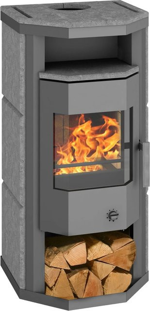 Wamsler Thyra Naturstein Kaminofen mit Automatikfunktion in Grau oder Schwarz mit 6 kW Leistung B: 113,3 cm, T: 55,7 cm, H: 51,6 cm - Bild 2