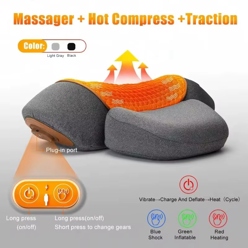 PAQIN Elektrisches Nackenmassagegerät mit Heiz- und Vibrationsfunktion, Unisex - Bild 2