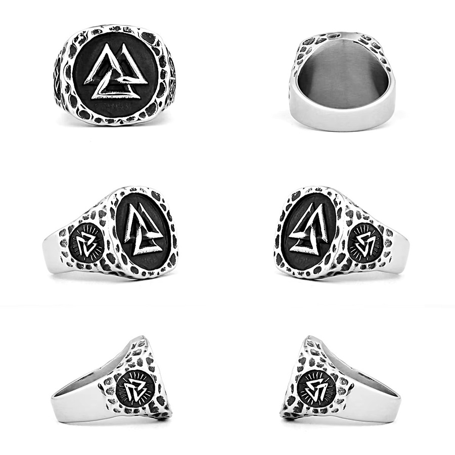 Mygrillz Ring, Edelstahl, Vintage, Herren, Silber - Bild 3