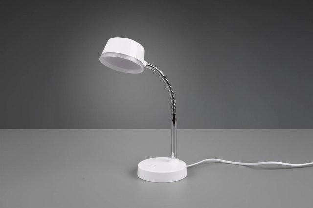 Reality by Trio LED-Tischlampe Kiko in Weiß, verstellbare Schreibtisch- und Nachttischlampe im minimalistischen Design - Bild 1